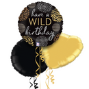 Wild Birthday Inflated Foil Balloon Bouquet