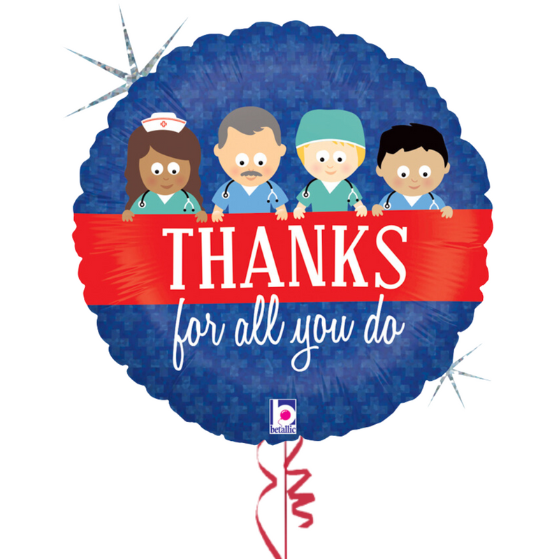 Thanks All You Do Nurse Foil Balloon Bouquet