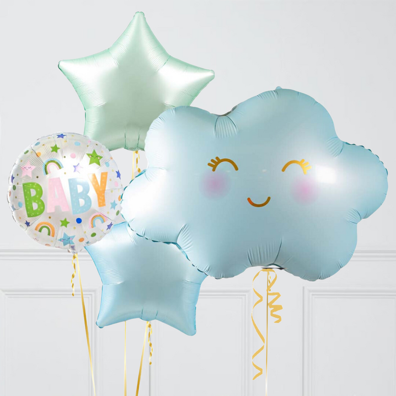 Baby Blue Cloud Balloon Package