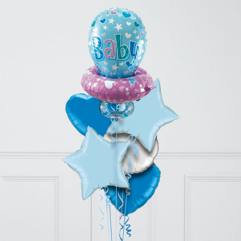 Baby Blue Pacifier Balloon Package