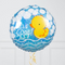 Baby Boy Duck Stars Inflated Foil Balloon Bunch