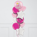Baby Girl Bunting Inflated Foil Balloons