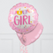 Baby Girl Bunting Inflated Foil Balloons