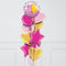 Baby Girl Duck Inflated Foil Balloon Bunch