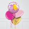 Baby Girl Duck Inflated Foil Balloon Bunch