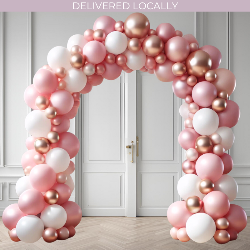 Baby Pink Ready-Made Balloon Arch