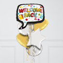 Back To School Message Inflated Foil Balloon