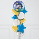 Battle Royal Gaming Birthday Inflated Foil Balloon Bunch