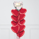 Be My Valentine Foil Balloon Bunch