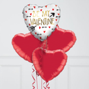 Be My Valentine Foil Balloon Bunch