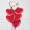 Be My Valentine Foil Balloon Bunch