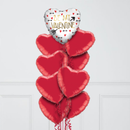 Be My Valentine Foil Balloon Bunch