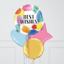 Best Wishes Inflated Foil Balloons