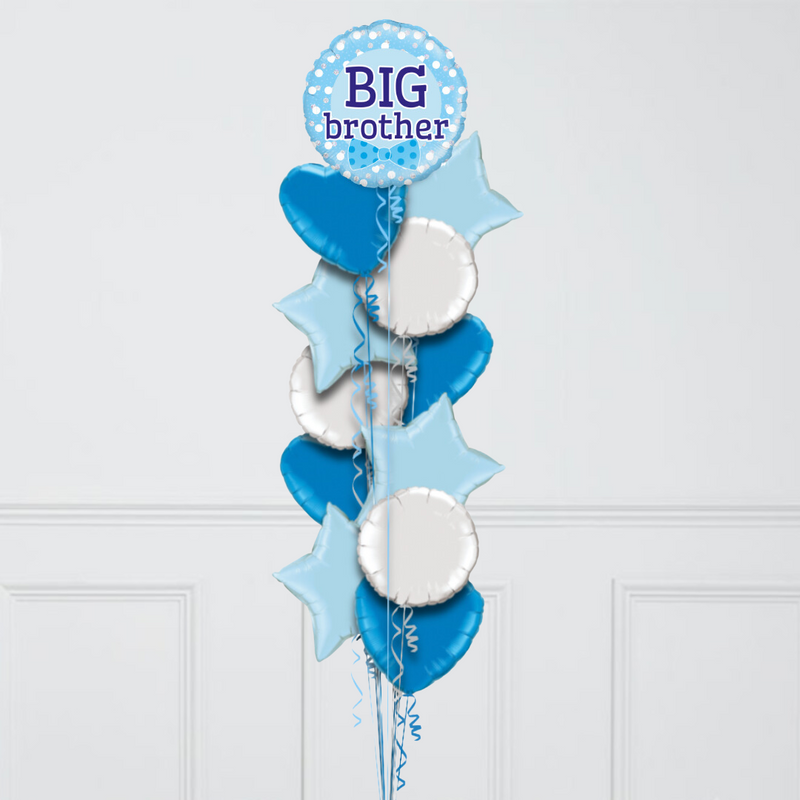 Big Brother Inflated Foil Balloon Bunch