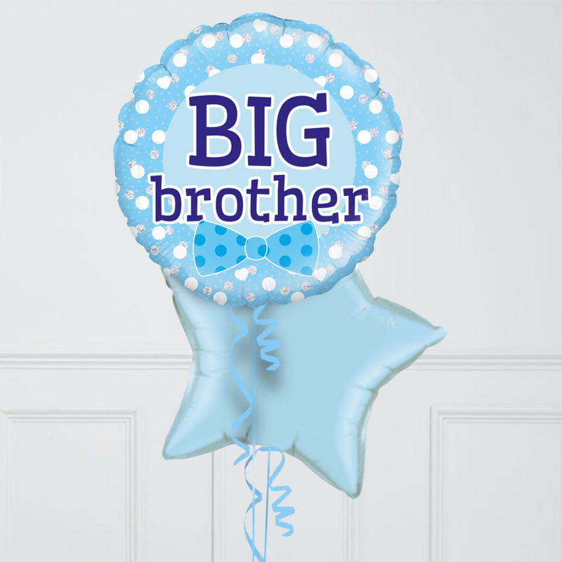 Big Brother Inflated Foil Balloon Bunch