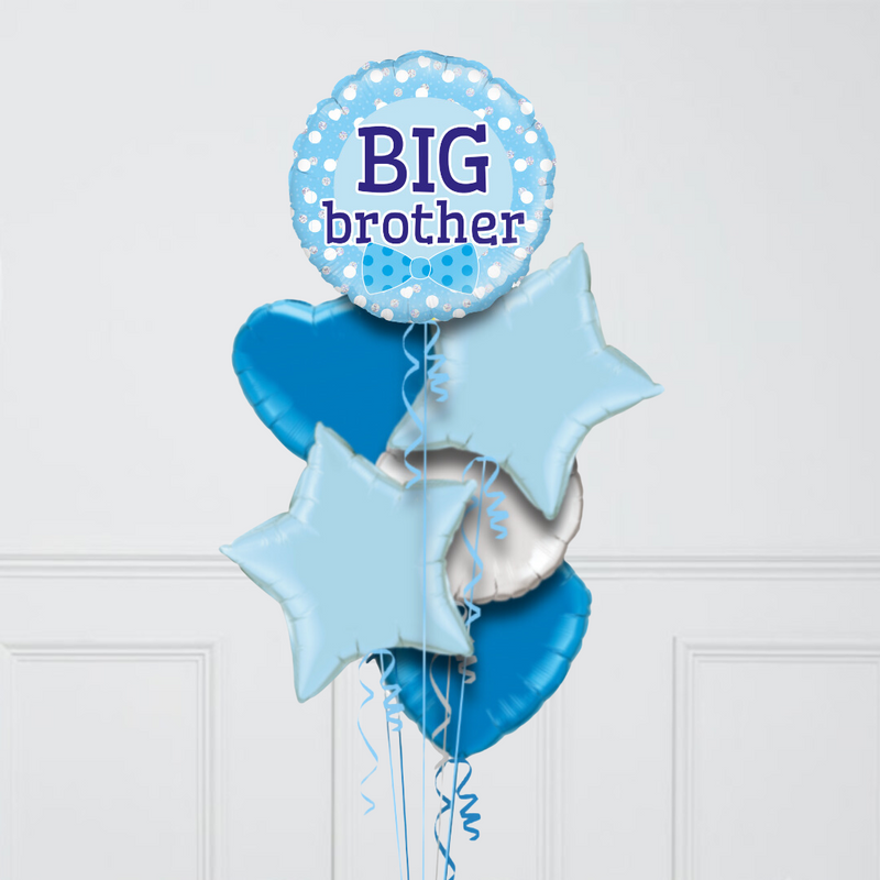 Big Brother Inflated Foil Balloon Bunch