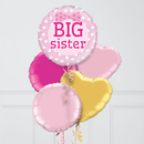 Big Sister Inflated Foil Balloon Bunch