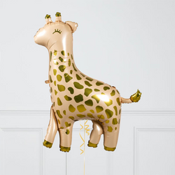 Birthday Giraffe Inflated Balloon Package