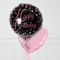 Black & Pink Birthday Sparkles Stars Inflated Foil Balloon Bunch