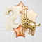 Blush Giraffe Inflated Birthday Balloon Bunch