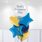 Blue Personalised Holy Communion Confetti Balloon Bunch