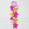 Butterfly Happy Birthday Inflated Foil Balloon Bunch