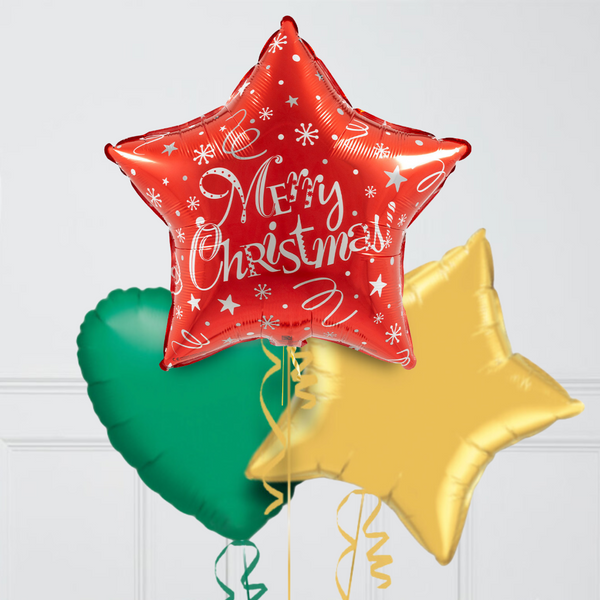 Candy Christmas Inflated Foil Balloon Bunch