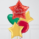 Candy Christmas Inflated Foil Balloon Bunch