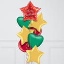 Candy Christmas Inflated Foil Balloon Bunch