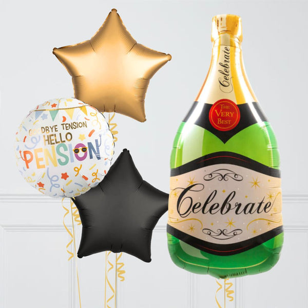 Champagne Retirement Balloon Package