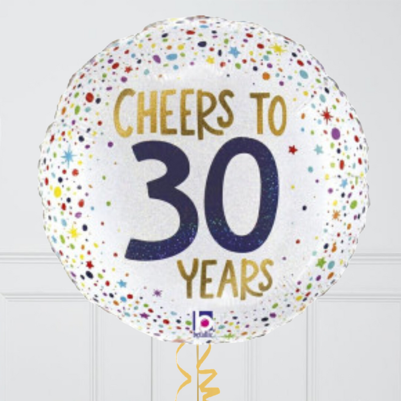 Cheers to 30 Years Foil Balloon Bunch