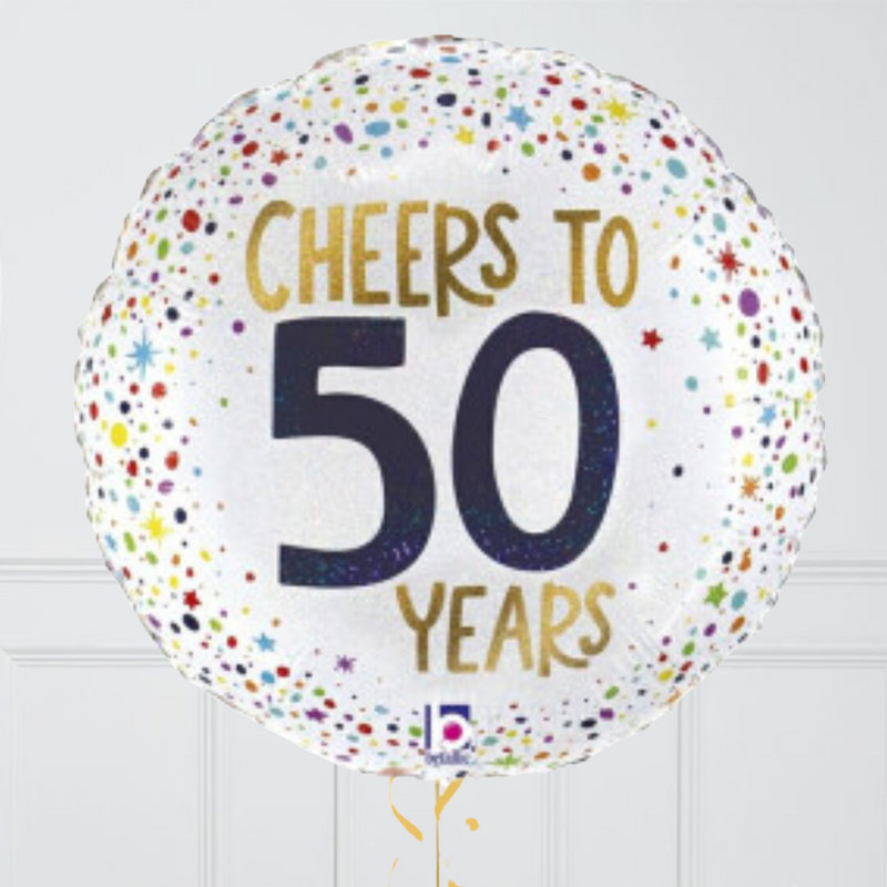 Cheers to 50 Years Foil Balloon Bunch
