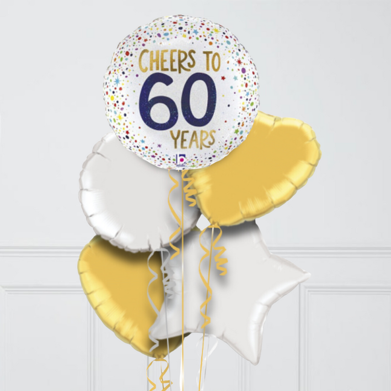 Cheers to 60 Years Foil Balloon Bunch