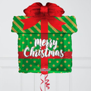 Christmas Gift Inflated Foil Balloon Bunch