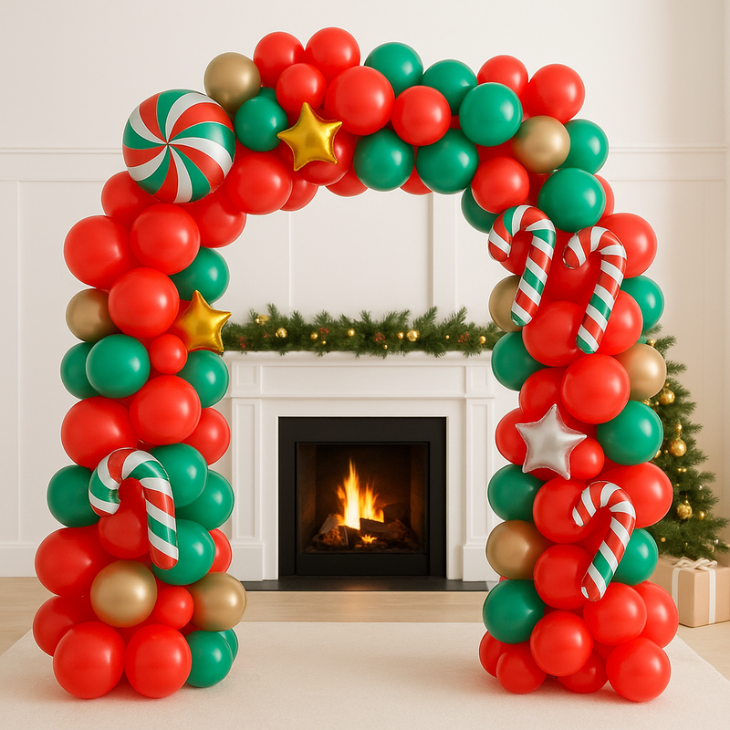 Christmas Party Balloon Arch