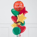 Christmas Style Inflated Foil Balloon Bunch