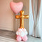 Communion Cross Stack & Personalised Heart Balloon for Girl