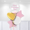 Pink Personalised Holy Communion Confetti Balloon Bunch