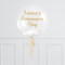 Communion Personalised White Confetti Bubble Balloon