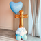 Communion Cross Stack & Personalised Heart Balloon for Boy