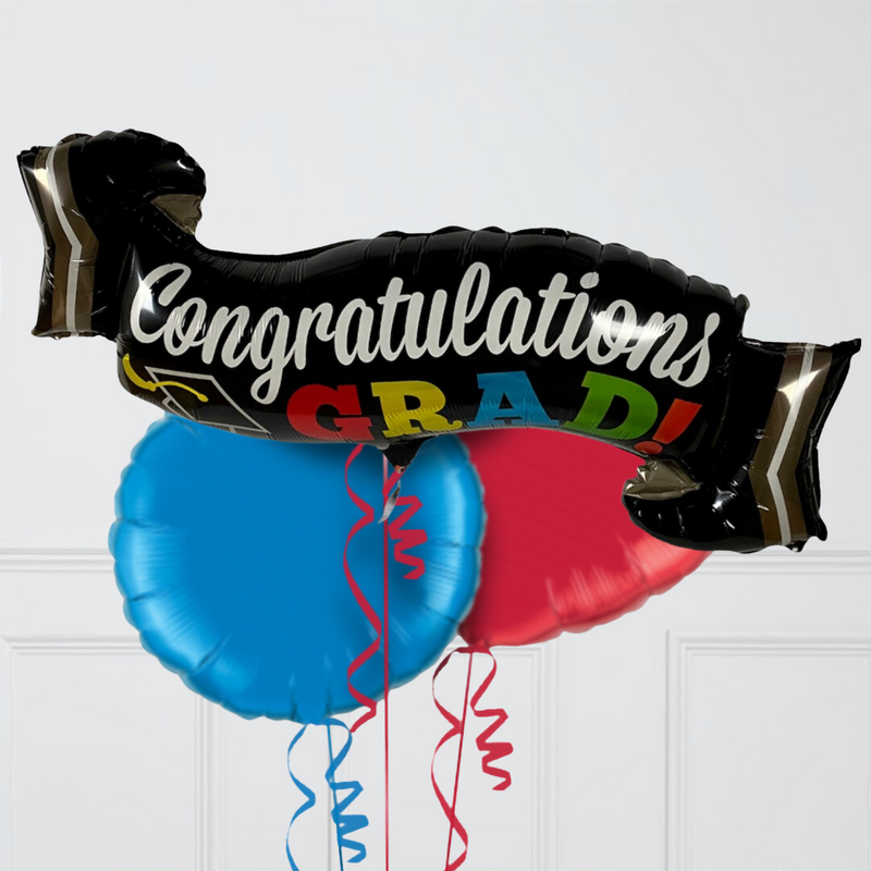 Congratulations Grad Inflated Foil Balloon Bunch - Balloonfactory.ie ...