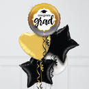 Congratulations on Graduating Gold Inflated Foil Balloon Bunch