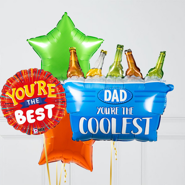 Coolest Dad Beer Father's Day Balloon Package