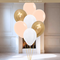 Cream Chrome Party Helium Latex Balloon Bunch