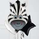 Cute Cute Zebra Inflated Balloon Bunch