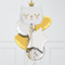 Cute White Kitten Inflated Foil Balloon Bunch