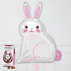 Cute Easter Bunny and Chocolate Egg Gift Set