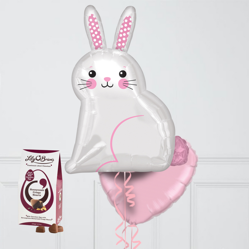 Cute Easter Bunny and Chocolate Egg Gift Set