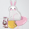 Cute Easter Bunny and Chocolate Egg Gift Set