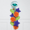 Cutie Mummy Halloween Stars Inflated Foil Balloon Bunch